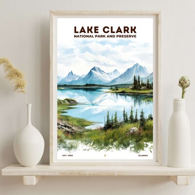 Lake Clark National Park and Preserve Poster, Travel Art, Office Poster, Home Decor | S8 - image6